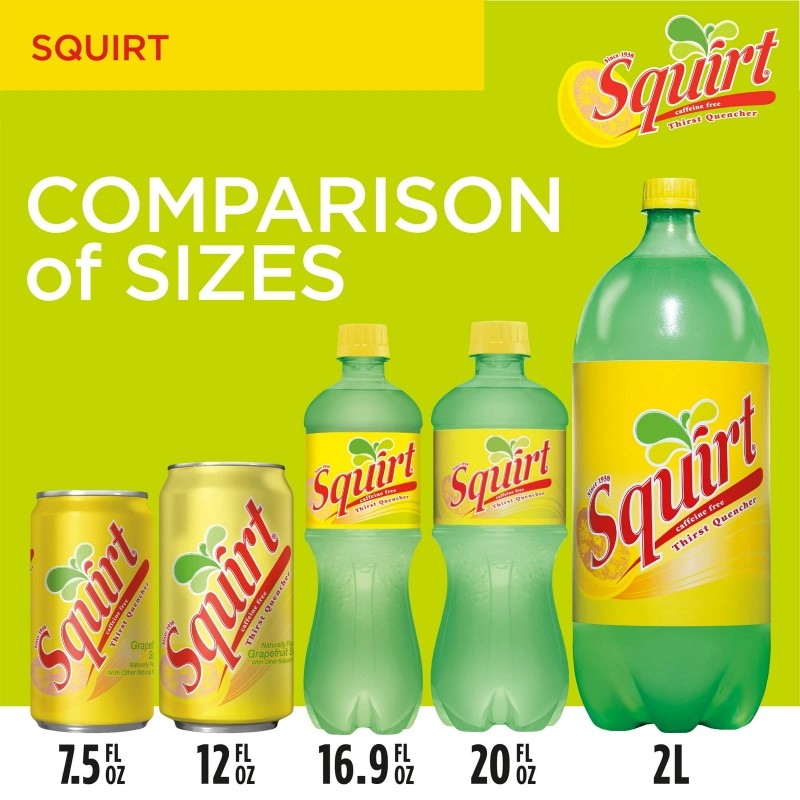 Squirt Caffeine Free Grapefruit Soda Pop, 7.5 fl oz, 20