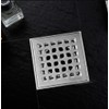 Neodrain 4 in Square Shower Drain Brushed 304 Stainless Steel