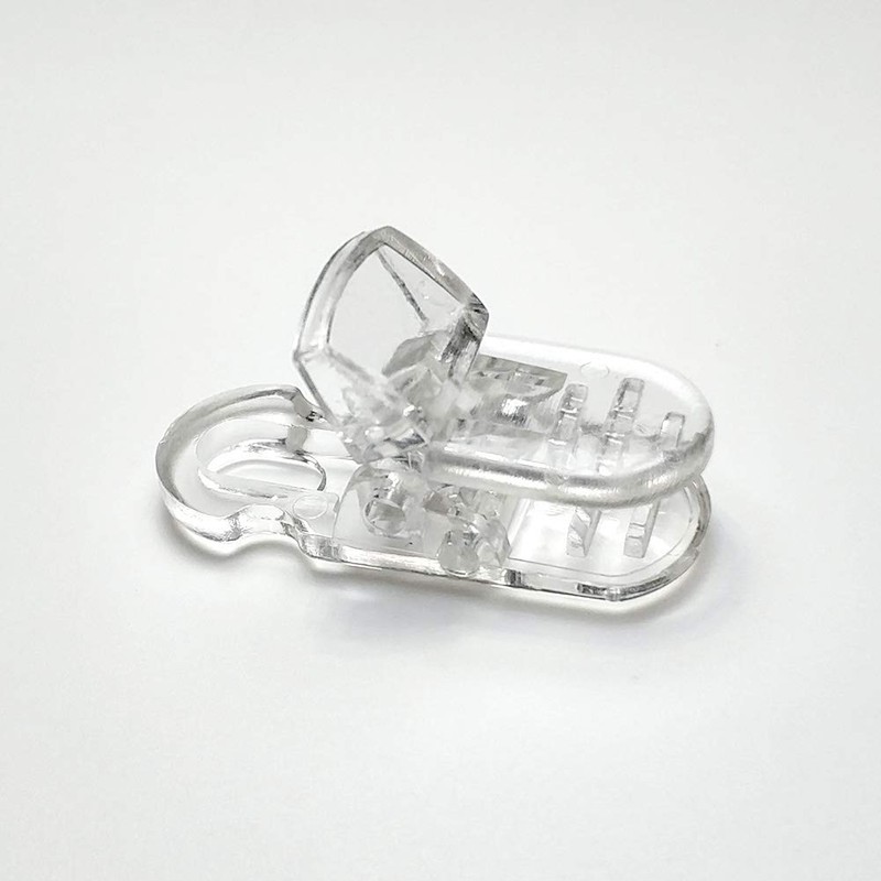 One Touch Clip, 0.2 inch (5 mm), Fish Clip, Clear