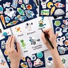 336PCS Outer Space Stickers for Kids, Self-Adhesive Astronauts Spaceships Rockets