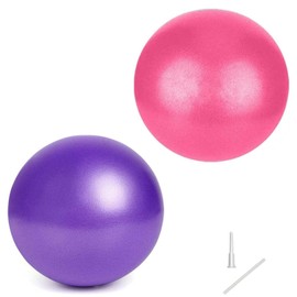 2PCS Small Pilates Ball, Therapy Ball, Mini Workout Ball, Core Ball, 9 Inch Small Exercise Ball for Pilates Yoga Workout Bender Core Training and Physical Therapy, Mini Bender Ball