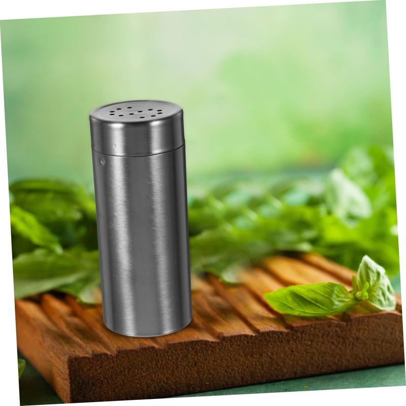 KONTONTY 304 Stainless Steel Seasoning Bottle Pepper Salt Shaker Set