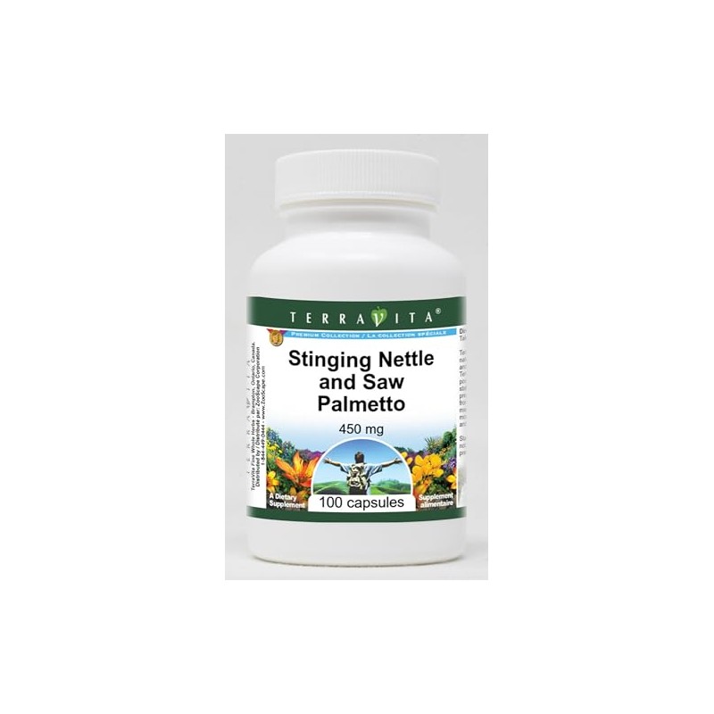 Stinging Nettle and Saw Palmetto - 450 mg (100 Capsules,