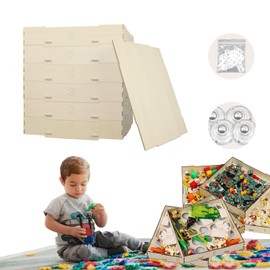 JOYABEST 6 Trays Sorter Sifter Box for Building Blocks,Toy Storage Block Sorter Organizer,5 Different Sizes SorterBlock Sorter Sifter Brick Storagefor Building Blocks