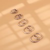 Sterling Silver Hoop Earrings, Hypoallergenic Earrings for Women Men 14k