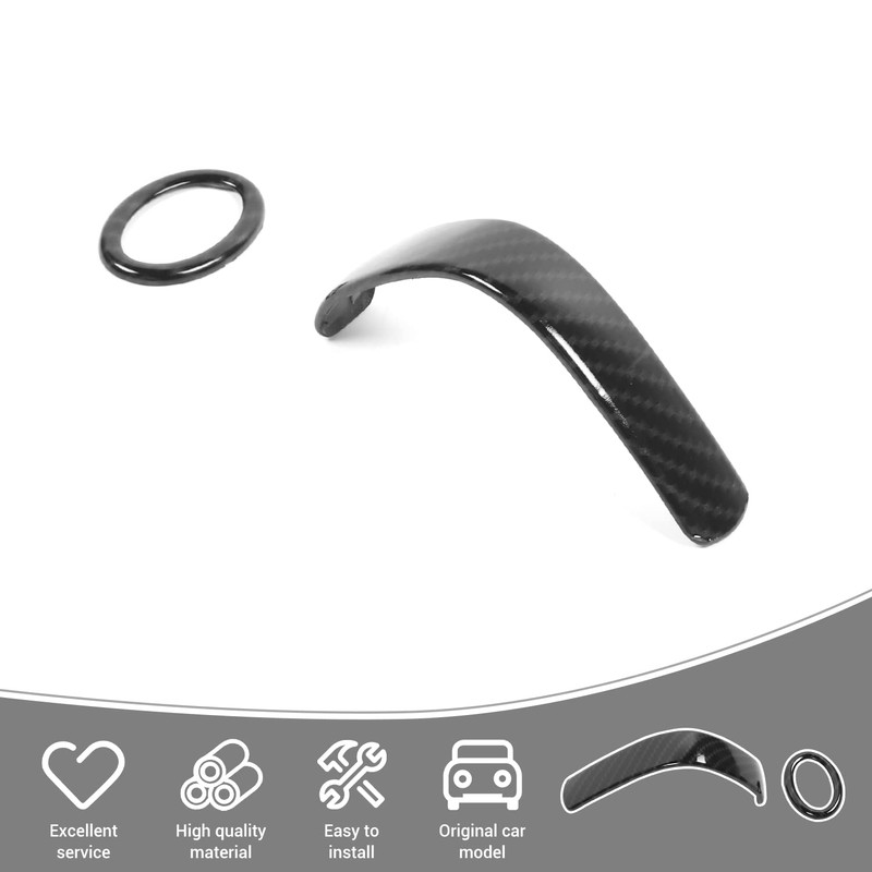 PDKLIN for Mustang Gear Shift Knob Trim Cover Compatible with