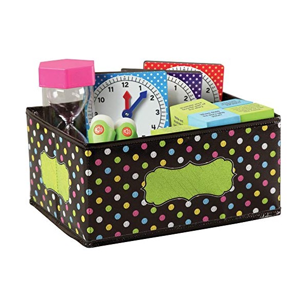 Teacher Created Resources Chalkboard Brights Storage Bin, 5" x 11"