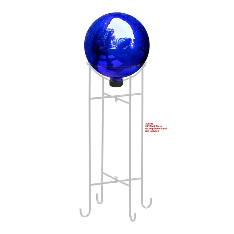 Alpine Corporation GLB292BL Gazing Globe, 10"L x 10"W x 12"H,