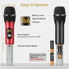Wireless Microphone System, TONOR Professional Metal Cordless Karaoke Microphones, Handheld