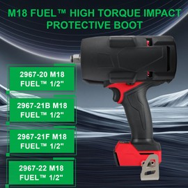 49-16-2967 Mid-Torque Protective Boot for M18 Fuel 1/2" Impact Wrench Protective Boot for Milwaukee M18 Fuel 2967-20 2967-21B 2967-21F 2967-22 Wrench Black Assembly Accessories