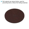 PATIKIL 4.7" Diameter Adhesive Non-Slip Backed Felt, 3 Pcs 5mm