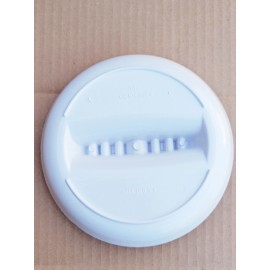 Vintage Gessner GES-LINE #341 Melamine Executive Ashtray Glossy White 7" - NOS!