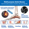 2 Pair Ankle Support Brace, Ankle Compression Sleeve, Compression Socks