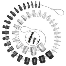Stalye Nut and Bolt Thread Checker – High Speed Steel Thread Checker Standard and Metric – Complete SAE Male Female Gauge – Accurate Measurements