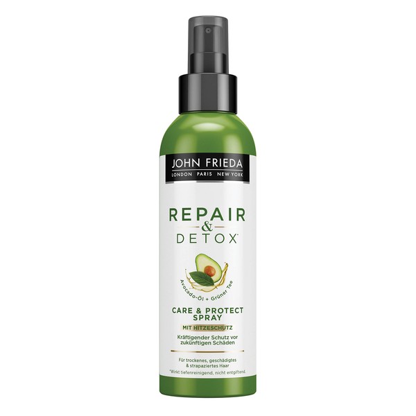 John Frieda Repair & Detox Conditioner for Damaged Hair, with Avocado Oil and Green Tea