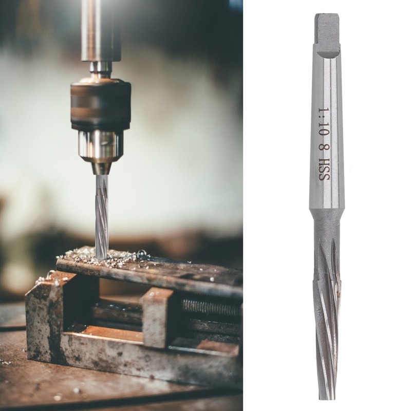 Spiral Reamer 1:10 HSS Taper Shank Tool for Reaming Mold