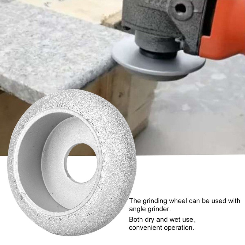 7.3cm Brazed Diamond Grinding Wheel Rome Abrasive Wheel for Stone