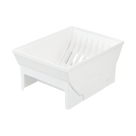 Richell Totono N Dish Stand for Drawers, Wide, White, 11.0 x 8.3 x 5.5 Inches (28 x 21 x 14 cm)