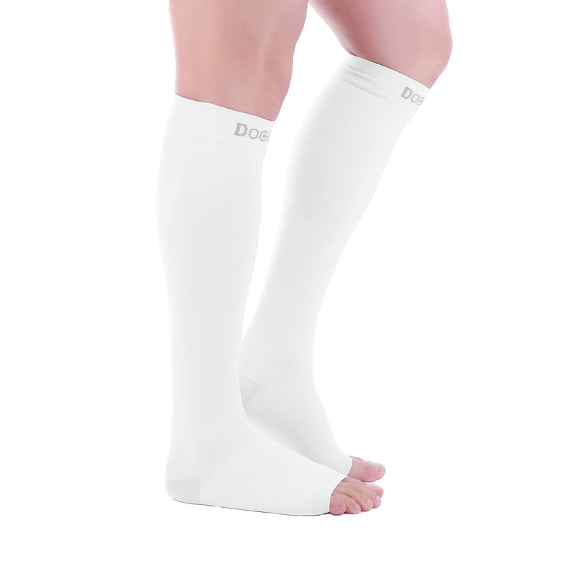 Doc Miller Open Toe Compression Socks for Men & Women,
