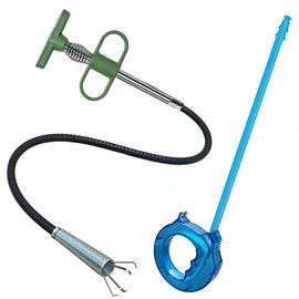 SHUOGUO Upgraded 35 Inch Flexible Grabber Claw Drain Snake Hair Remover & Drain Weasel, Sink Drain Cleaner for Sink, Shower, Bathtub Cleaning