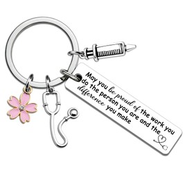 Nurse Keychain Gifts for Nurses Week Gifts for Women Unique Nurse Appreciation Graduation Gift Ideas Nurses Practitioner Gift for Nursing Student Medical Assistant Birthday Christmas