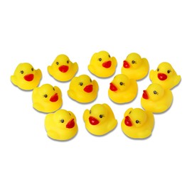 Pack of 12 Rubber Duck Rubber Duck Rubber Duck Row Yellow Approx. 3.5 cm Duck Bath Duck with Duck Rubber Ducks