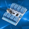 TOPINCN 8-Kanal 12VDC Typ-B USB Relais Tafel Modul Regler zum