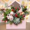 Shining She 20PCS Christmas Artificial Pine Cones, Mini Stimulation Red