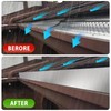 8 Pcs Gutter Valley Splash Guard,Straight Rain Diverter Roofing Gutter