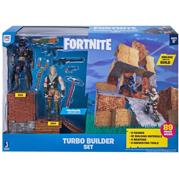 Fortnite Turbo Builder Set 2 Figure Pack, Jonesy & Raven