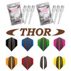 THOR-DARTS L-Style Dart Tips in Double Pack Flights (2 x