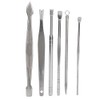 19pcs Manicure Pedicure Nail Clippers Set Stainless Steel Acne Removal