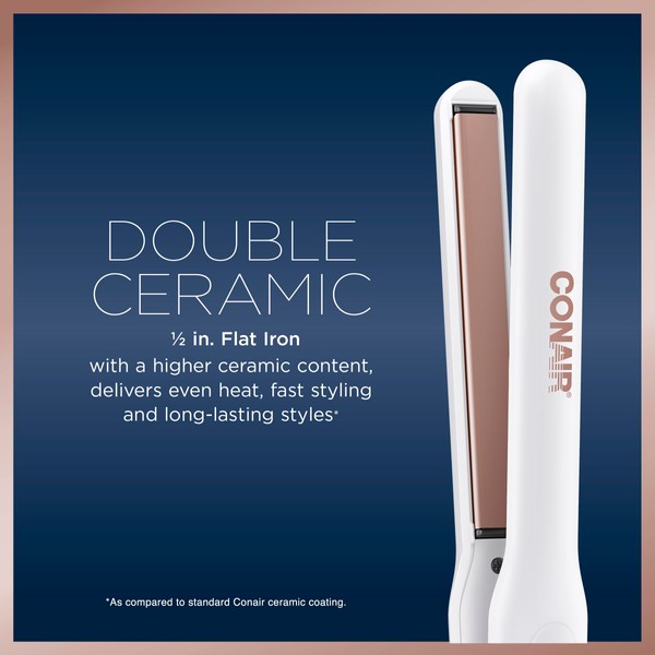 Conair Conair Double Ceramic Flat Iron, 1/2-inch