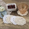 Framendino, 12 Pack 4 Inch Crochet Doilies Round Cotton Handmade