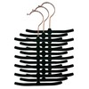 Home Basics 3-Pack Non-Slip Velvet Tie Hanger Organizer Rack 360°