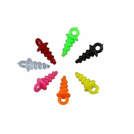 Torchwood Fishing Tackle 25 mixed colour plastic bait screws perfect for Chod Stiff hinged Carp Coarse angling tackle