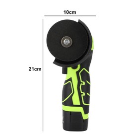 UDIYO Cordless Angle Grinder, 16.8V Mini Brushless Pure Copper Motor Electric Angle Grinder, Wood Polish Cutting Machine for Tile, Wood