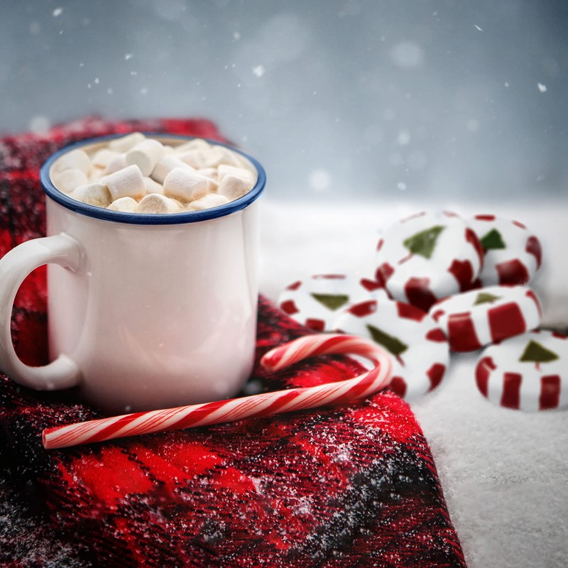 Brach's Peppermint Christmas Nougats, Individually Wrapped Mixed Flavors, Christmas Candy,