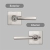 Baldwin Spyglass , Entry Door Handle Reversible Lever with Keyed