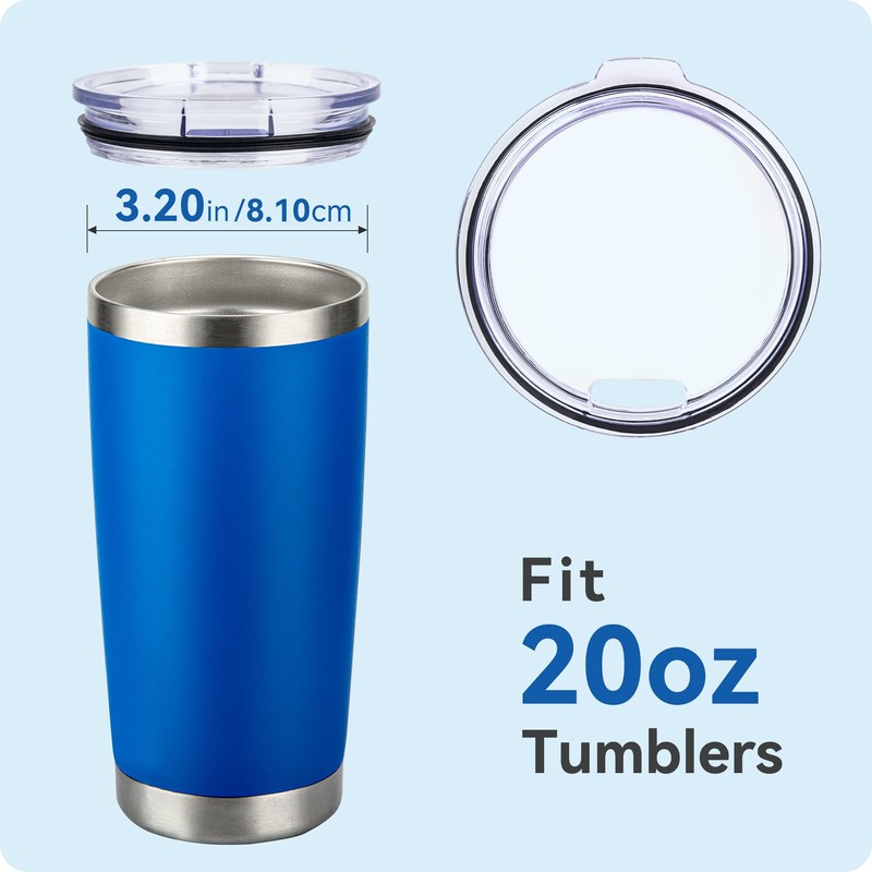 Prurex 2 Pack 20 ozTumbler Lid for Yeti Rambler,Old Style