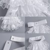 hokojix Detachable Ruffled Jabot Collar Multilayered Lace Collar for Victorian