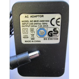 Replacement for 24V 1A 24.0V 1000MA AC/AC TRANSFORMER ADAPTOR POWER SUPPLY 5.5MM X 2.1MM / 2.5MM