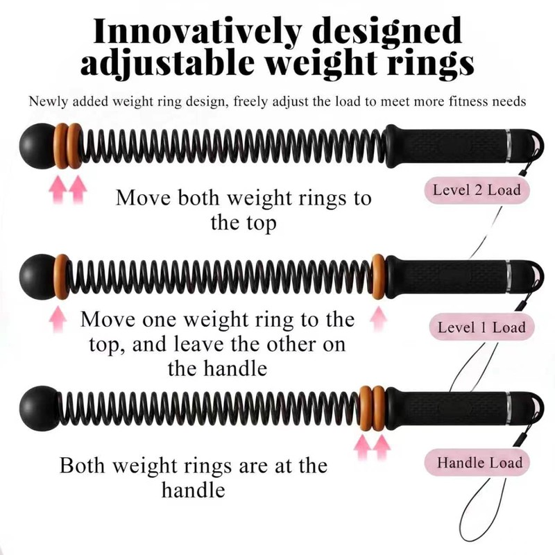 2026 New Adjustable Cordless Battle Ropes, 2-in-1 Battle Ropes for
