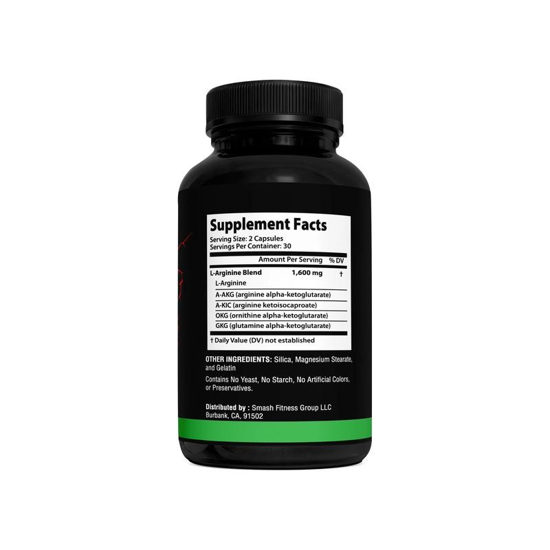 Smash Boost Nitric Oxide Capsules - Supports Respiratory Function &