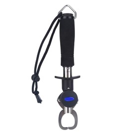 RiToEasysports Fischgrip Grabber Stainless Steel Fish Holder with 15 kg Scale & Tape Measure Fish Scales Other Fishing Tools and Accessories