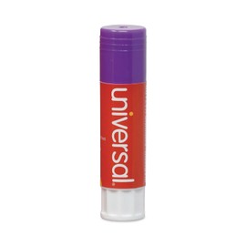 Universal 74752 Glue Stick, 1.30 oz, Stick, Purple, 12/Pack