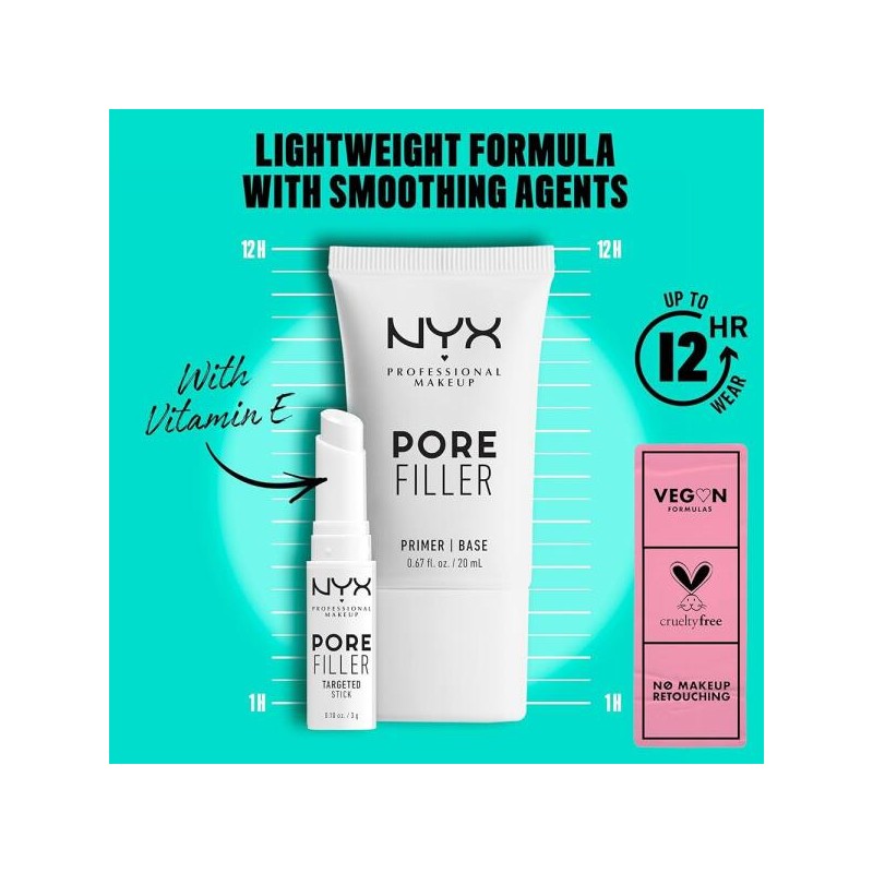 NYX 프로페셔널 메이크업 모공 필러 블러링 프라이머, 페이스 프라이머 NYX