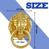 Jiozermi 12 Pcs Lion Head Cabinet Pull Handle, Ring Pulls