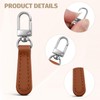 6 PCS Leather Zipper Pull, Detachable Leather Zipper Handle Replacement