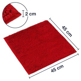 WohnDirect bath mat, bathroom rug, can be combined into a set, non-slip and washable, toilet set